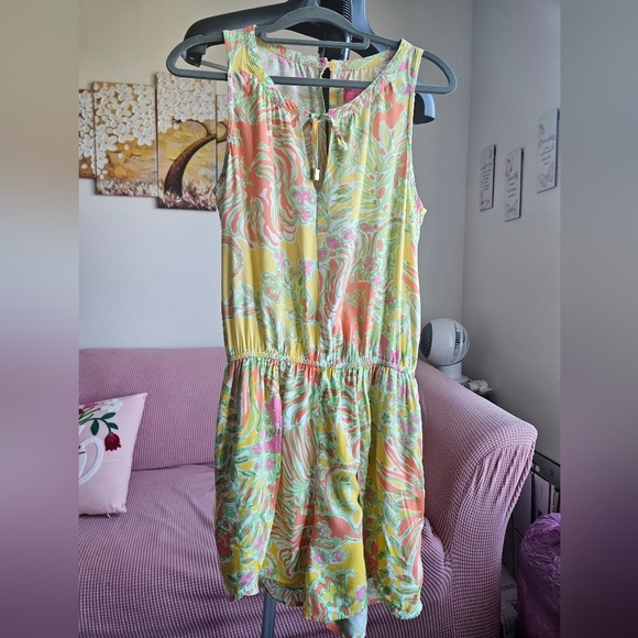 Lilly Pulitzer For Target Yellow Challis Romper - Picture 2 of 8
